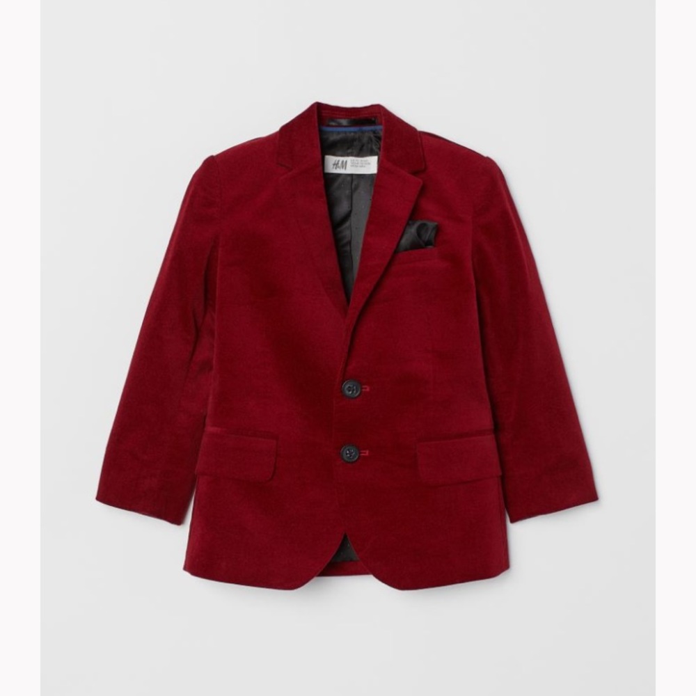 Boys 2T H&M burgundy holiday blazer, gently used